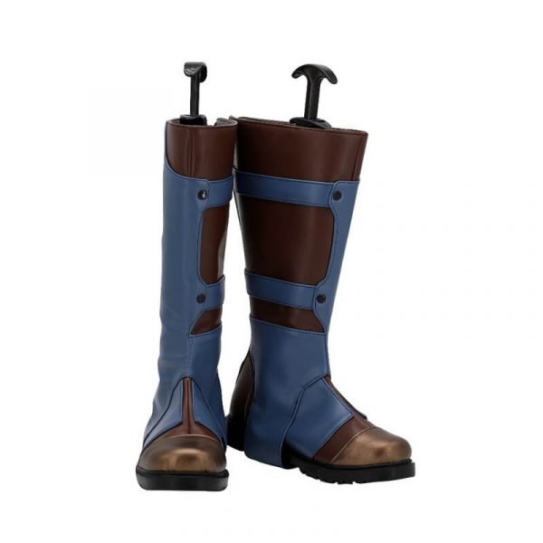 Valorant Cypher Cosplay Boots PU High Heel Shoes