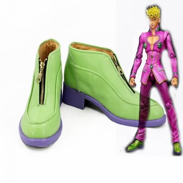 JoJo’s Bizarre Adventure: Diamond Is Unbreakable Chapter I Giorno Giovanna cosplay shoes Boots