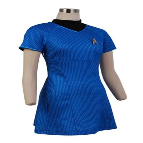 Fast delivery Star Costume Trek Into Darkness Fleet Uhura Cosplay Blue Dress Uniform Suit