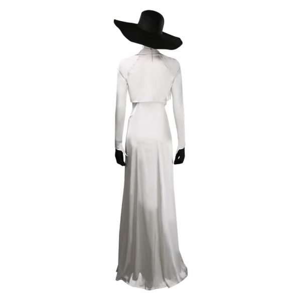 Resident Cosplay Village Alcina Dimitrescu Cosplay Costume Dress Outfits With Hat