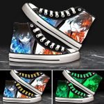 Unisex Anime My Hero Academia Noctilucent Casual Canvas Shoes