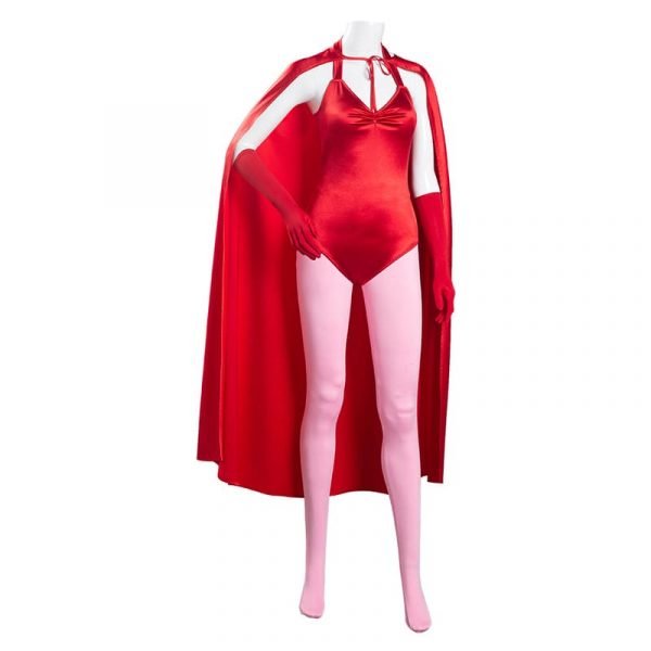 Wanda Vision-Scarlet Witch Hoodie Cosplay Costume Zip Up Jacket Coat