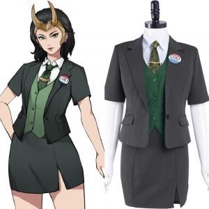 Loki Cosplay Costume Women Uniform Skirt Outfits