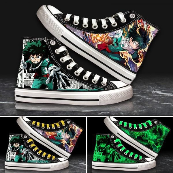 Unisex Anime My Hero Academia Noctilucent Casual Canvas Shoes