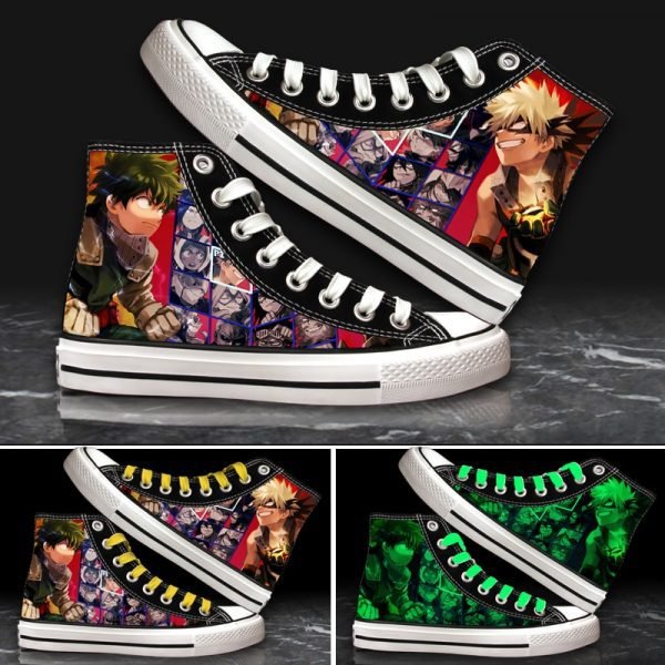 Unisex Anime My Hero Academia Noctilucent Casual Canvas Shoes