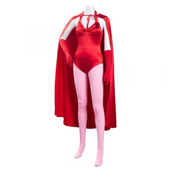 Wanda Vision-Scarlet Witch Hoodie Cosplay Costume Zip Up Jacket Coat