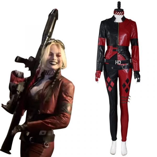 (2021) Harleen Quinzel Cosplay Costume Vest Pants Outfits