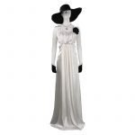 Resident Cosplay Village Alcina Dimitrescu Cosplay Costume Dress Outfits With Hat
