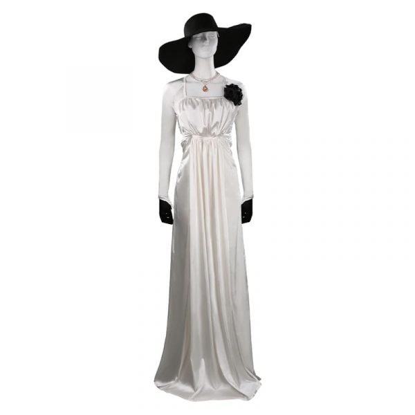 Resident Cosplay Village Alcina Dimitrescu Cosplay Costume Dress Outfits With Hat
