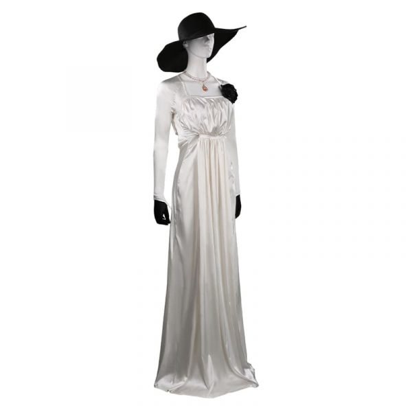 Resident Cosplay Village Alcina Dimitrescu Cosplay Costume Dress Outfits With Hat