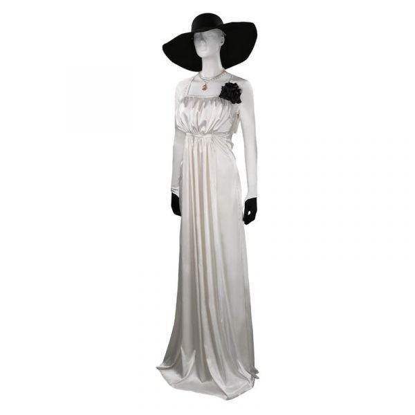 Resident Cosplay Village Alcina Dimitrescu Cosplay Costume Dress Outfits With Hat