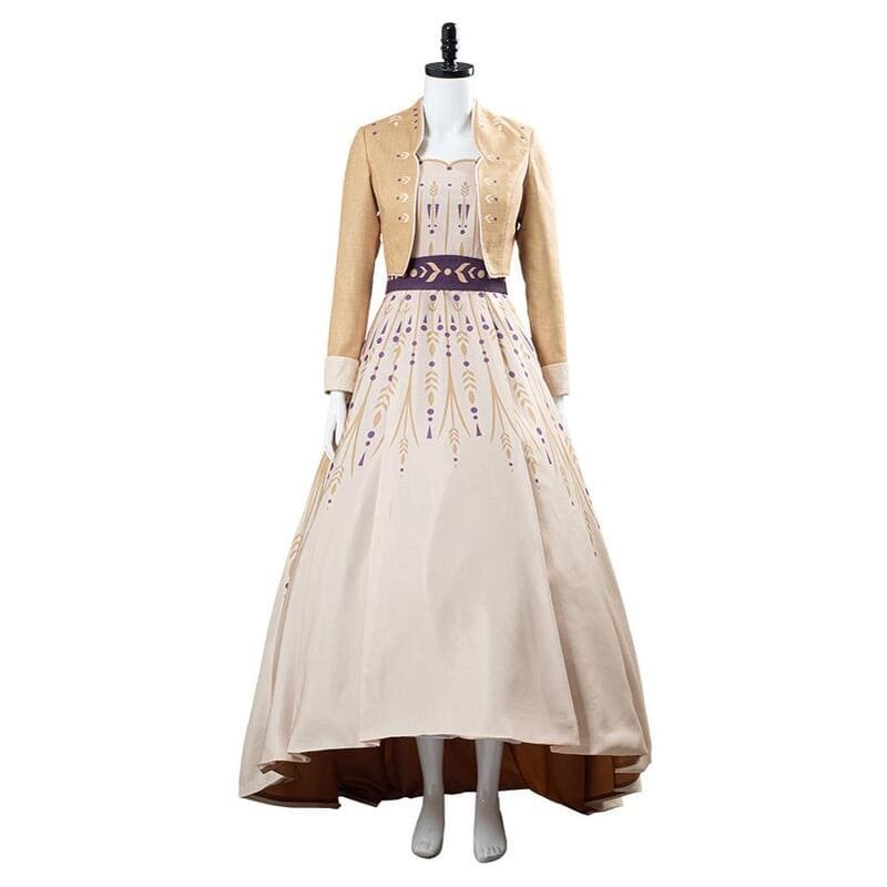 Anna Dress Cosplay Costume Adult Women Gown