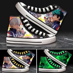 Unisex Anime My Hero Academia Noctilucent Casual Canvas Shoes