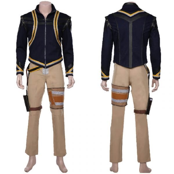 Vagrant Queen Isaac Stelling Cosplay Costume Adult Men Outfit