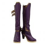 LOL Ashe Cosplay PU Boots High Heel Shoes