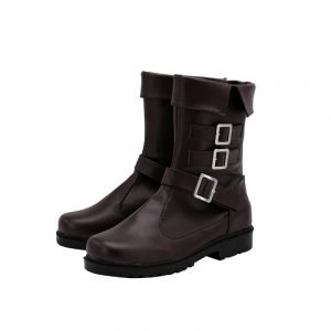 Final Fantasy VII Remake Aerith Gainsborough Cosplay Boots PU Leather Shoes