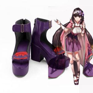 Assassin Osakabehime Purple Cosplay Shoes Boots