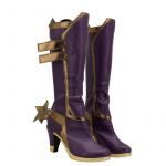 LOL Ashe Cosplay PU Boots High Heel Shoes