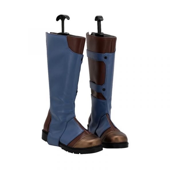 Valorant Cypher Cosplay Boots PU High Heel Shoes