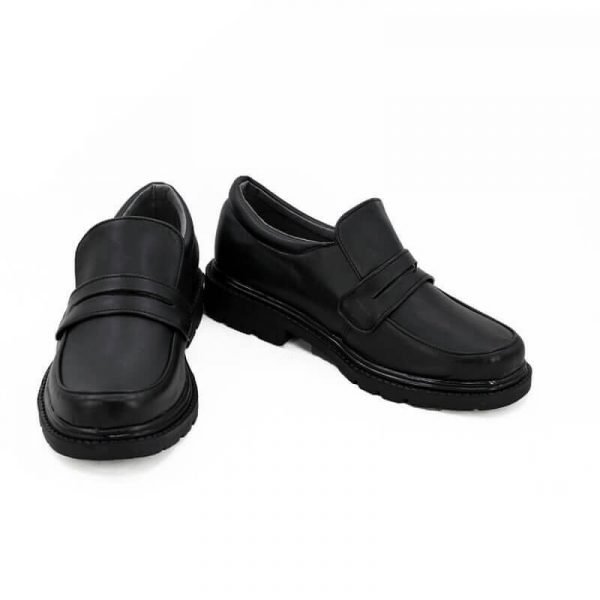 College Student Shoes Japanese Black Leahter Student Shoes