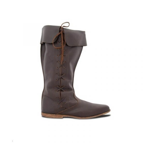 Medieval Leather Renaissance Ankle Boots