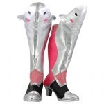 Hot Game OW Cosplay Boots Mercy Angela Ziegler Pink Skin Cosplay Shoes
