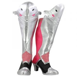 Hot Game OW Cosplay Boots Mercy Angela Ziegler Pink Skin Cosplay Shoes
