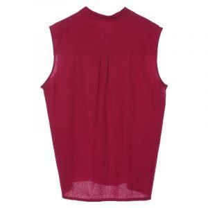 Men's Renaissance Medieval Sleeveless Cardigan Solid Shirt