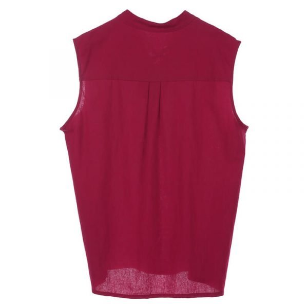 Men’s Renaissance Medieval Sleeveless Cardigan Solid Shirt