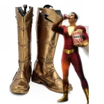 Shazam Cosplay Shoes Billy Batson Captain Marvel Boots Custom Made (3)