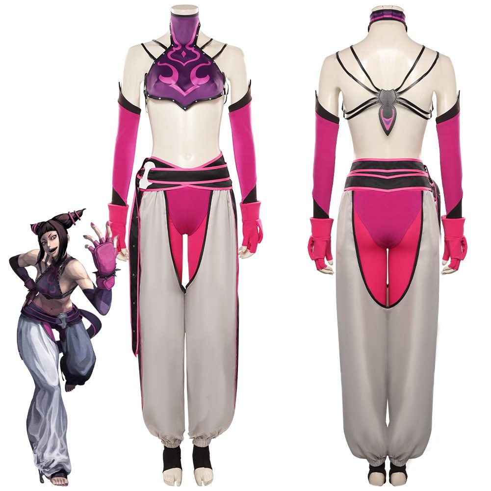 Street Fighter Costumes Han Juri Cosplay Costume (1)