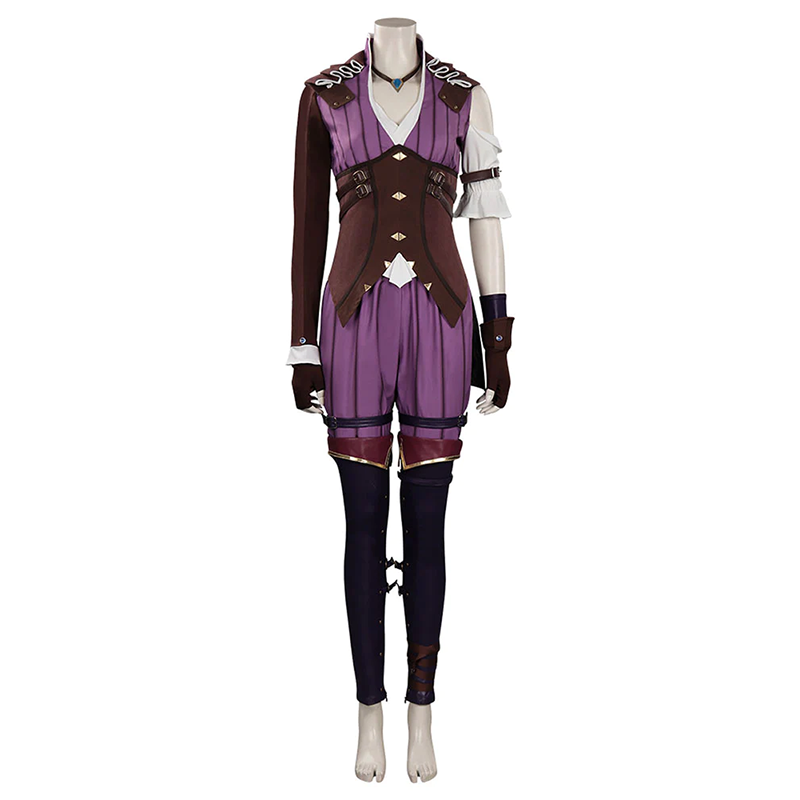 Custom Made Arcane LOL Caitlyn Cosplay Costume League Of Legends Outfit Violet