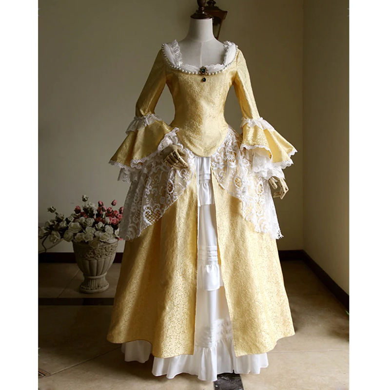 Custom Made Victorian Elegant Gothic Aristocrat 18th Century Cosplay Costume for Wedding