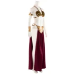 Star Wars Princess Carrie Fisher Leia Slave Cosplay Costume (1)
