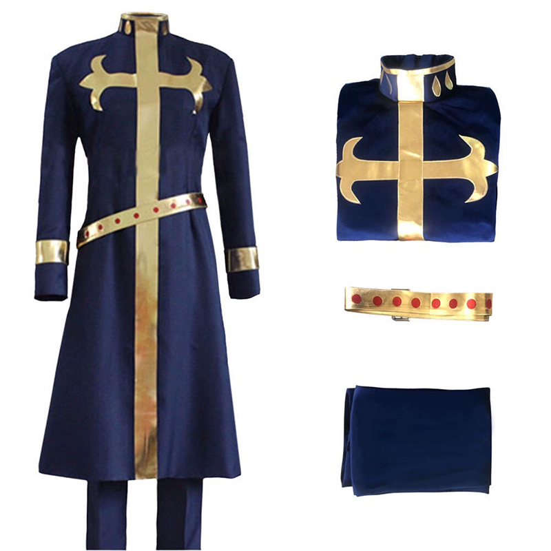 Custom Made Anime JOJO’s Bizarre Adventure Enrico Pucci Cosplay Costume (3)