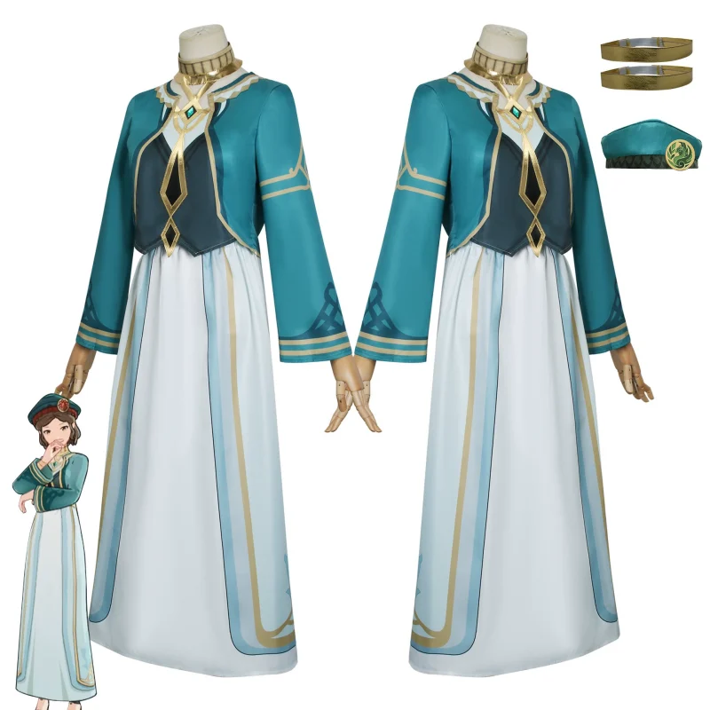 Genshin Sumeru Akademiya Cosplay Costume Uniform with Hat Genshin Impact Six Darshans Party Costumes (3)