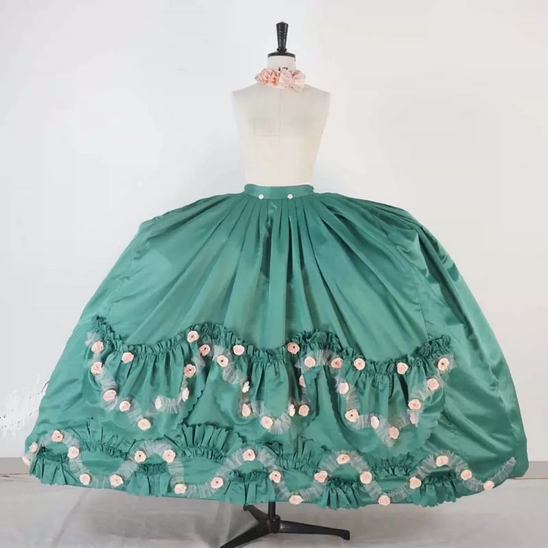 Custom Made Robe Francaise 18th Century Costume Reenactment Marie Antoinette Style Dress (3)