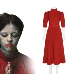 Custom Made Horror Movie Pearl Cosplay Dress Red