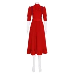 Custom Made Horror Movie Pearl Cosplay Dress Red (1)