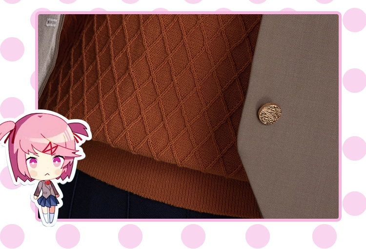 Literature Club Cosplay SayoriNatsukiYuriMonika Costume School Uniform Halloween (6)