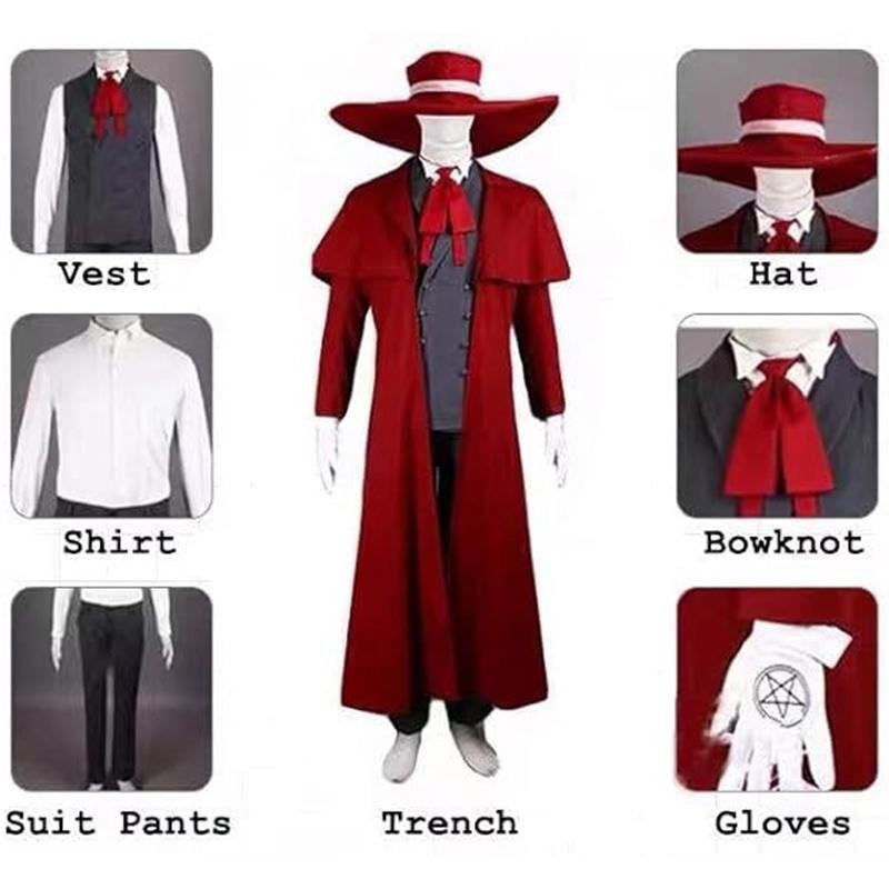 Custom Made Hellsing Alucard Cosplay Costume (2)