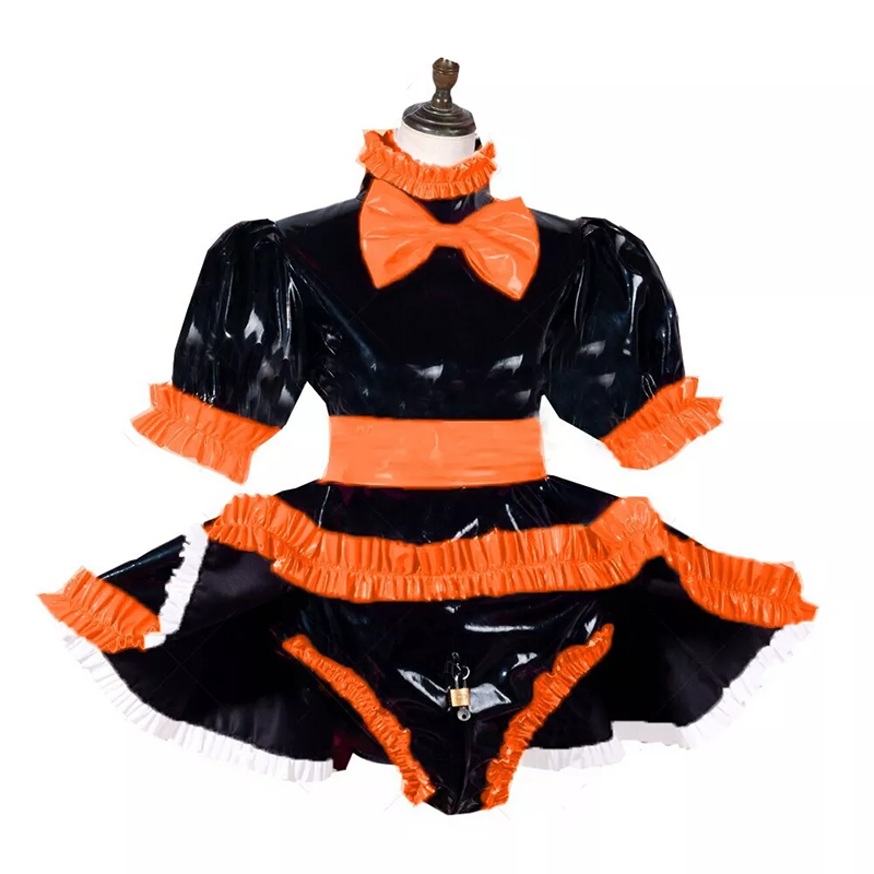 Tailor-made Sissy PVC Dress Lolita Style Lockable Costume (2)