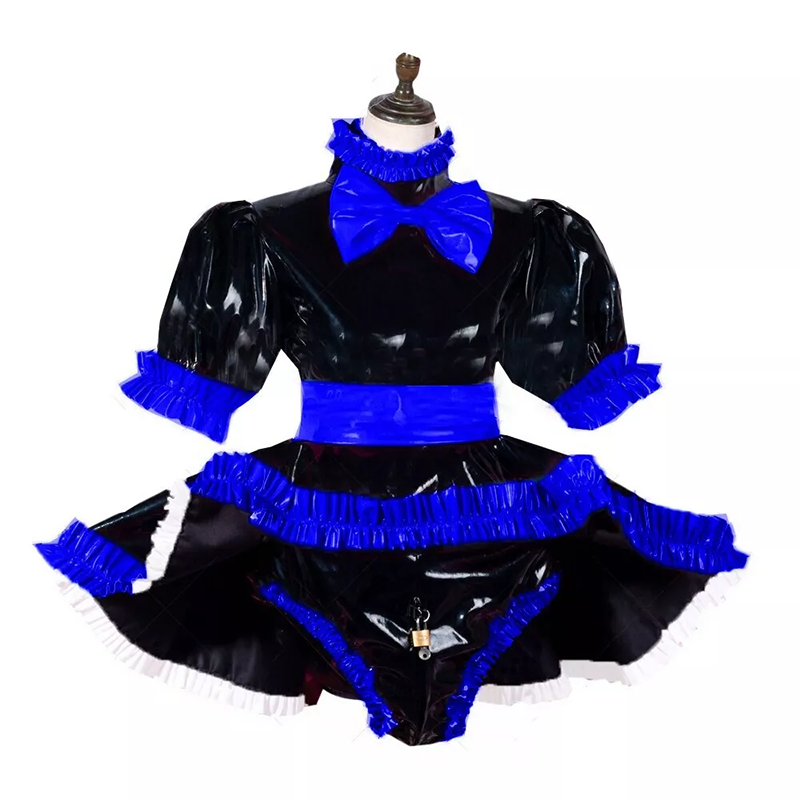 Tailor-made Sissy PVC Dress Lolita Style Lockable Costume (4)