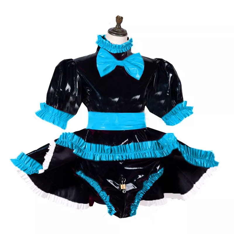Tailor-made Sissy PVC Dress Lolita Style Lockable Costume (5)