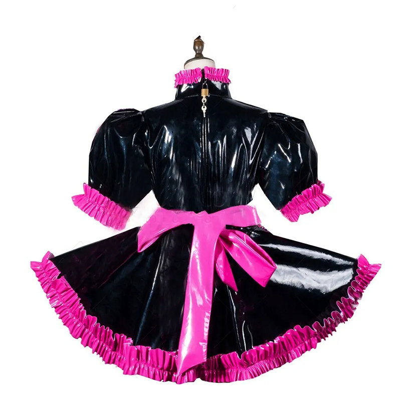 Tailor-made Sissy PVC Dress Lolita Style Lockable Costume (6)