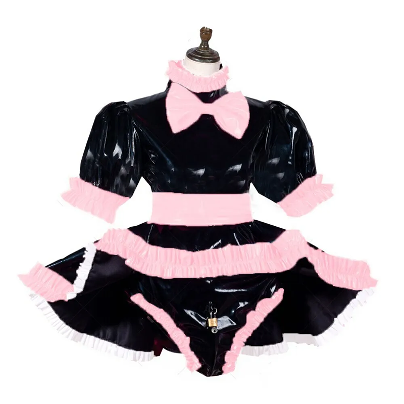 Tailor-made Sissy PVC Dress Lolita Style Lockable Costume (7)