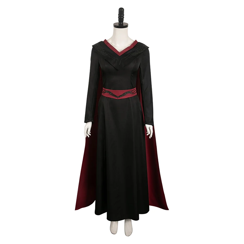 Custom House of The Dragon Rhaenyra Targaryen Setelan Jubah Costume