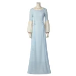 House of the Dragon Young Alicent Hightower Blue Dress Outfit Cosplay Costume