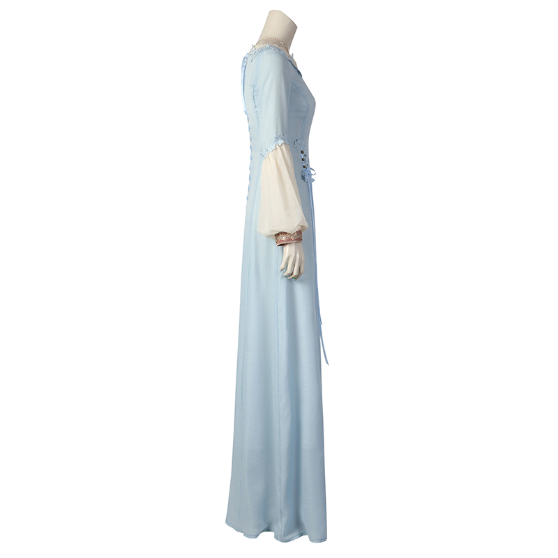 House of the Dragon Young Alicent Hightower Blue Dress Outfit Cosplay Costume (3)