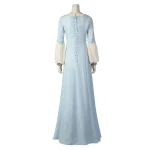 House of the Dragon Young Alicent Hightower Blue Dress Outfit Cosplay Costume (1)
